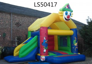 Cartoon Design Inflatable Castle with Slide Hot Sale with High Quality for Sale LS50417