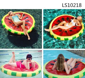 ​Red pvc inflatable giant watermelon slice water pool float air mattress for kids and adults LS10218