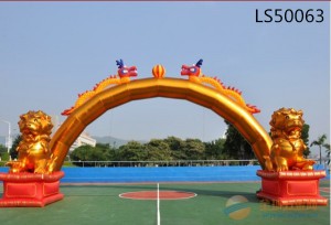 Golden Luxury Inflatable Arch with High Quality LS50063