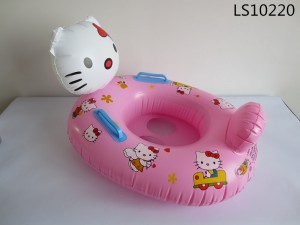 Inflatable Kitty swim baby seat float LS10220