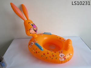 Small size baby swim ring with rabbit design LS10231