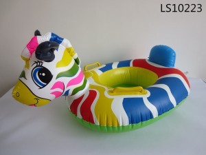 Inflatable Colorful Horse swim baby ring float LS10223 