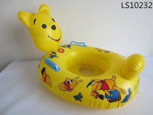 Yellow bear inflatable children swim seat LS10232