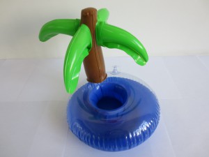 Inflatable Palm Tree Cup Holder With Customer Logo Printing For Promotional Gift.Cheap Inflatable Promotional Gifts LS17124