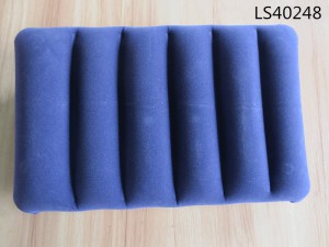 High Quality Inflatable Pillow Cheap Price Flocked PVC Pillow LS40248