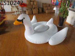 Gaint Rideable White Swan Inflatable Pool Float Toy LS10242