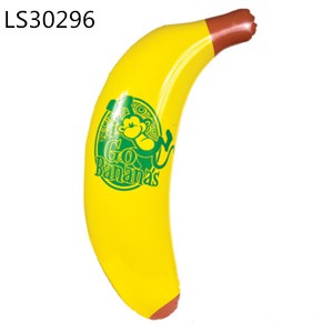 Phthlate free pvc Inflatable banana with custom logo for gifts LS30296