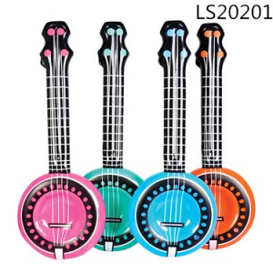 2016 lovely new design inflatable pvc guitar musical instrument toys for promotion LS20201