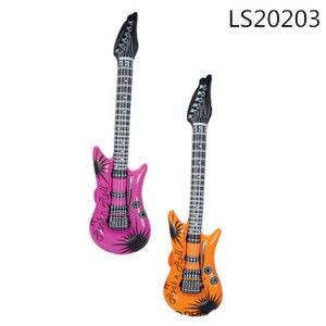 2016 new display pvc inflatable guitar musical instrument toys for promotion LS20203