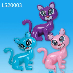 Hot-sale Portable and Cheapest Inflatable Lovely Cat Cartoon Animal Toys LS20003