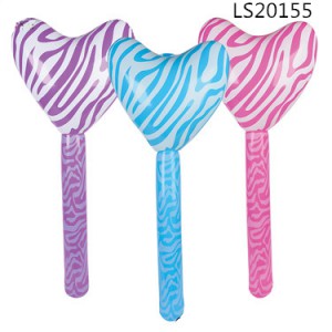 2016 New Arrival Heart Shaped Inflatable Hammer Toys for Birthday Party LS20155