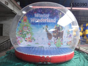 Christmas decorations inflatable snow globe,giant festival decorations for sale LS50390