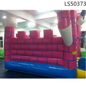 2014 Hot selling kids fun princess inflatable bouncer castle LS50373