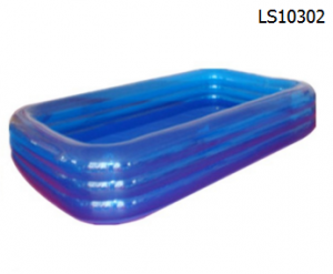 Factory wholesale portable inflatable pvc transparent blue swimming pool water pool  for kids LS10302