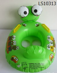 Frog design inflatable swim kids seat float LS10313