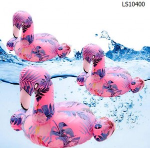 Inflatable flower flamingo cup holder LS10400