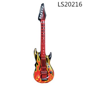 2016 fashionable pvc inflatable guitar musical instrument for paty items and promotional gifts LS20216