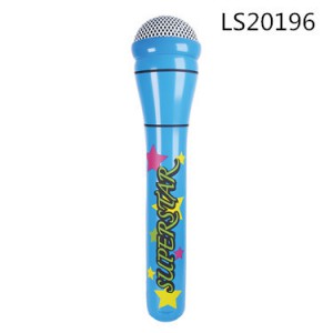 Customized inflatable pvc microphone kids play musical instrument toys for event promotion LS20196