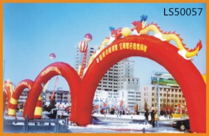 Fashionable Newest Inflatable Arch With Dragons LS50057