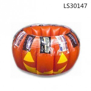 pumpkin inflatable cooler bucket with lid inflatable ice bucket LS30147