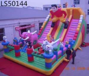 Funny Animal Inflatable Slide for Children Park LS50144