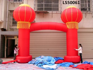 Company Opening Inflatable Arch With Red Lantern LS50061