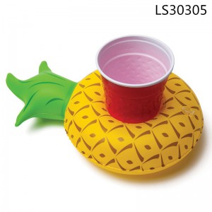 Inflatable pineapple design cup holder for promotion LS30305