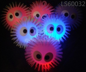 wholesale kids toys LED puffer ball TPR bouncing ball LS60032