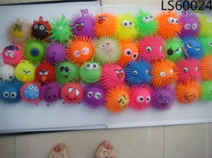 emoji puffer ball wholesale cheap TPR bouncing ball LS60024