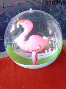 High quality 3D beach ball beach ball insert flamingo wholesale factory beach ball LS30359