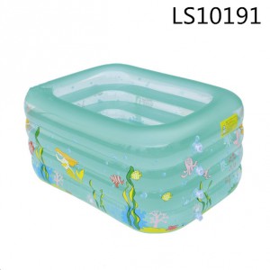 Inflatable PVC swimming pool with colorful design LS10191