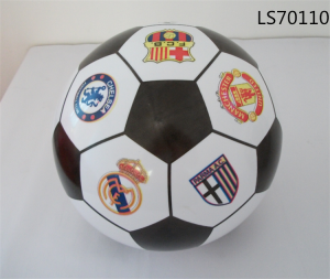 Soccer design inflatable vinyl ball with full printing LS70110