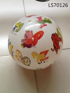 Colorful carton full printing pvc ball,label ball, inflatable cheap pvc ball with customized logo printed LS70126