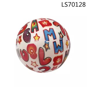 Hot popular label ball for promotional gifts,inflatable vinyl pvc ball with full printing for sale LS70128