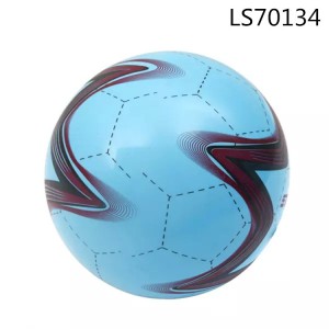 Soccer design inflatable pvc sports ball for kids play,customized sports ball with colorful printing for sale LS70134