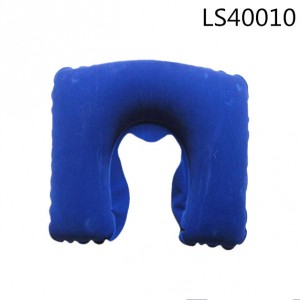 44*26cm flocked pvc pillow travel pillow LS40010