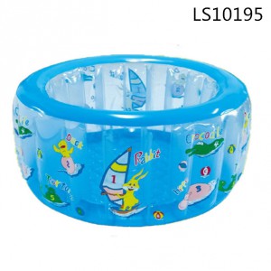 Inflatable swimming pool with round design and colorful printing LS10195