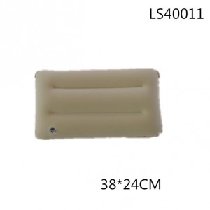 30*20cm flocked pvc flocked pvc pillow LS40011