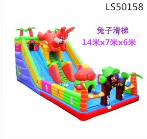 Animal Fairyland Rabbit Slide Inflatable Slide LS50158