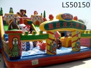 Bonnie Bears Inflatable Slide for Entertainment Park LS50150