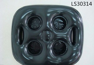 Square design inflatable can cup holder LS30314