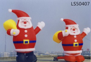 Festival Series Inflatable Christmas Santa With Gifts For Outdoor Christmas Decorations LS50407