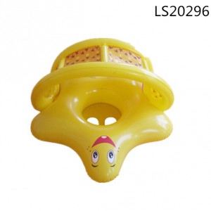 Cute Five Pointed Star Yellow Inflatable Swimming Baby Seat LS20296