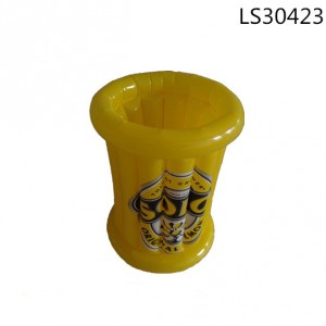 Inflatable pvc ice bucket with customized printing for promotion LS30423