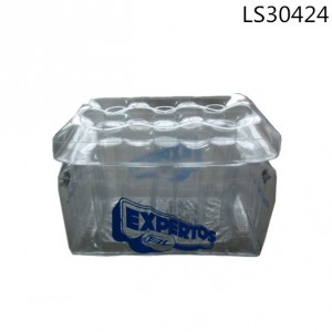 Best selling new design inflatable pvc transparent ice bucket container for promotional gifts LS30424