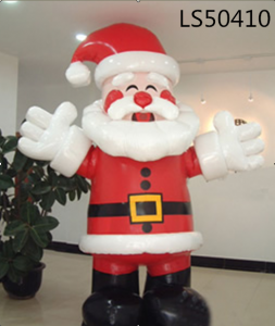 Festival Christmas Series Inflatable Christmas Santa With Big Smile Face For Indoor And Outdoor Decoration LS50410