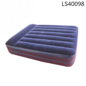 Comfortable factory wholesale inflatable air pvc double bed LS40098