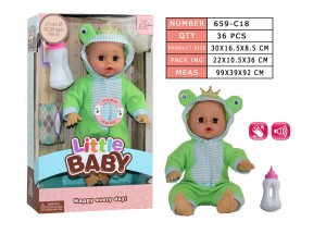 New Arrival Cry Baby Vinyl Soft Body Doll Plastic Doll with Sound and Pacifier for Baby