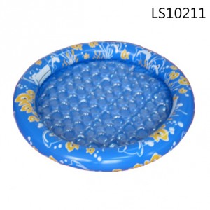 Custom factory inflatable phthalate free pvc kids swimming pool with one ring for promotion  LS10211