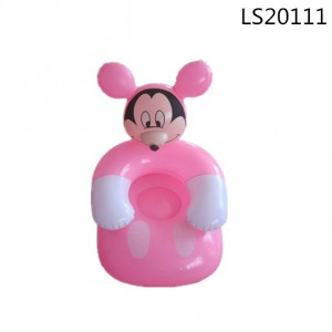 New design mickey mouse shape inflatable pvc air sofa chair for kids LS20111